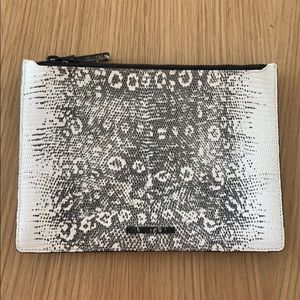 Helmut Lang Faux Snakeskin Clutch